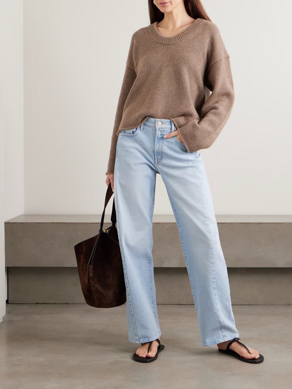 MOTHER The Half-Pipe Hover mid-rise wide-leg jeans